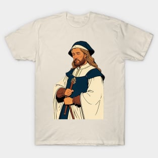 Medieval Cleric - Fantasy Inspired NPC T-Shirt